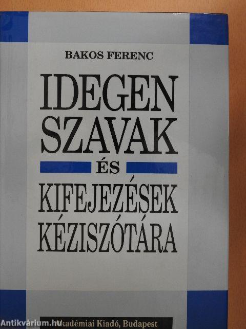 Idegen szavak és kifejezések kéziszótára