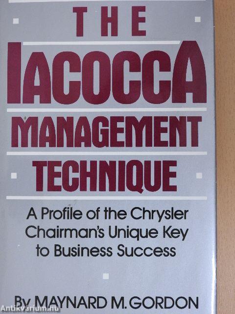 The Iacocca Management Technique