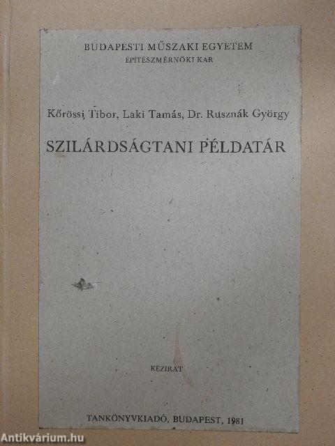 Szilárdságtani példatár