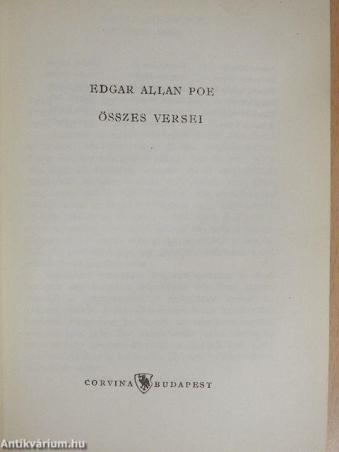 Edgar Allan Poe összes versei 