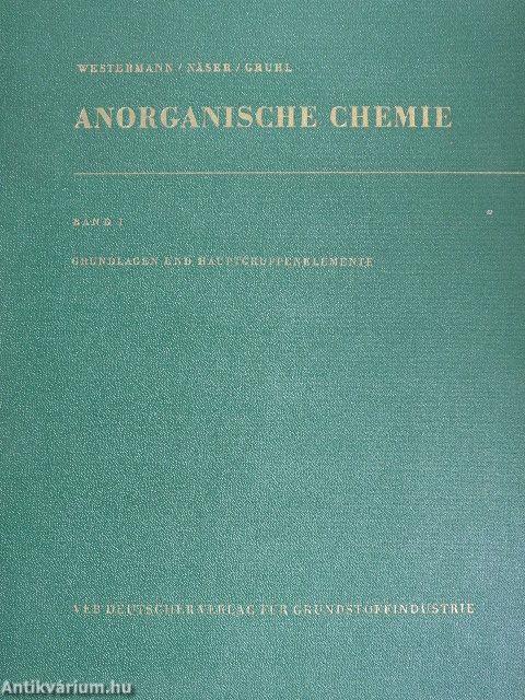 Anorganische Chemie I.