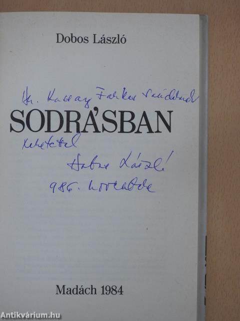 Sodrásban (dedikált példány)