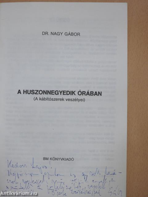 A huszonnegyedik órában (dedikált példány)