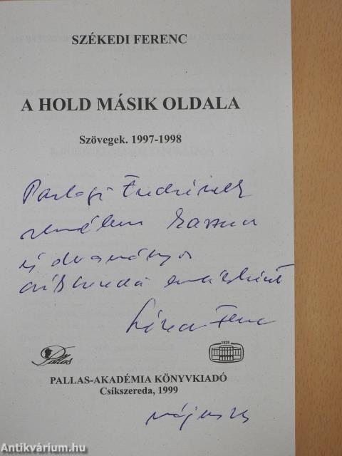 A Hold másik oldala (dedikált példány)