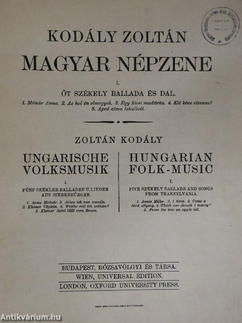 Magyar népzene I.