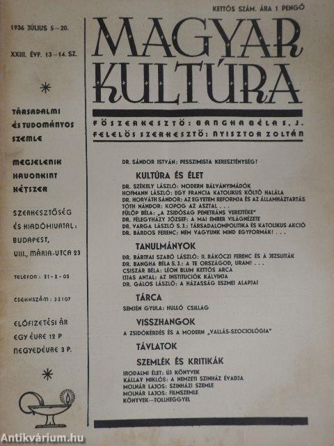 Magyar Kultúra 1936. július 5-20.