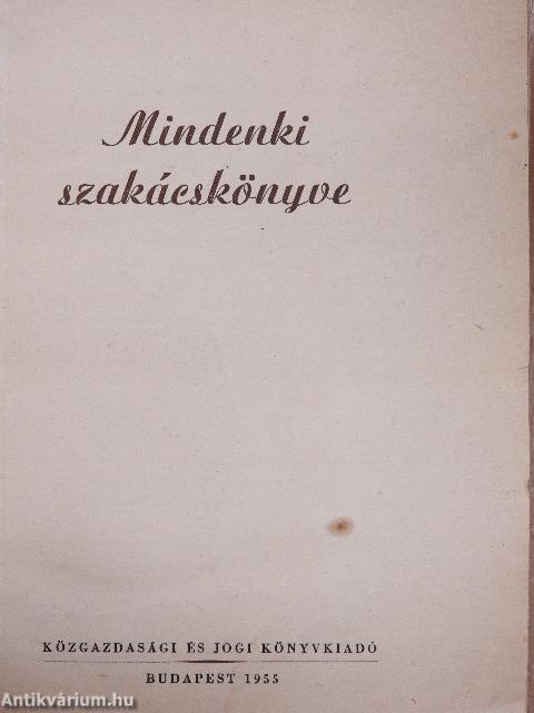 Mindenki szakácskönyve