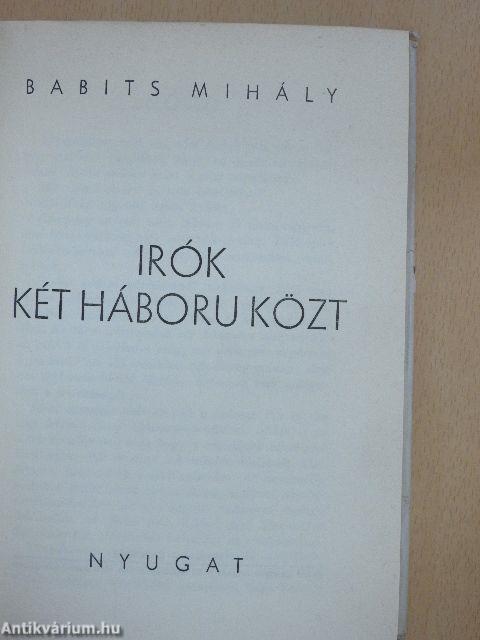 Irók két háboru közt