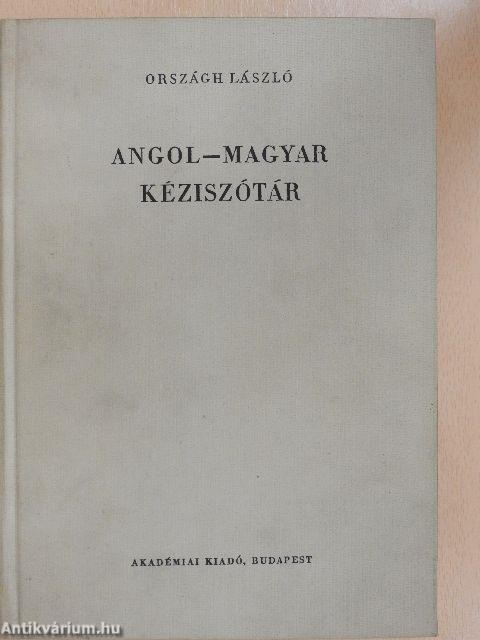 Angol-magyar kéziszótár