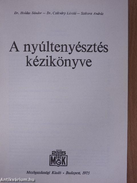 A nyúltenyésztés kézikönyve