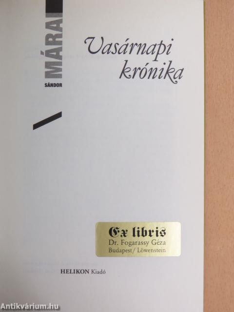 Vasárnapi krónika