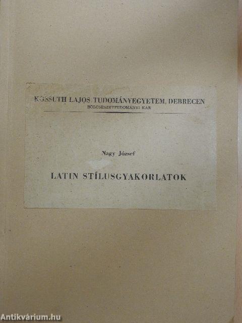Latin stílusgyakorlatok