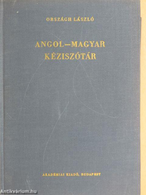 Angol-magyar kéziszótár