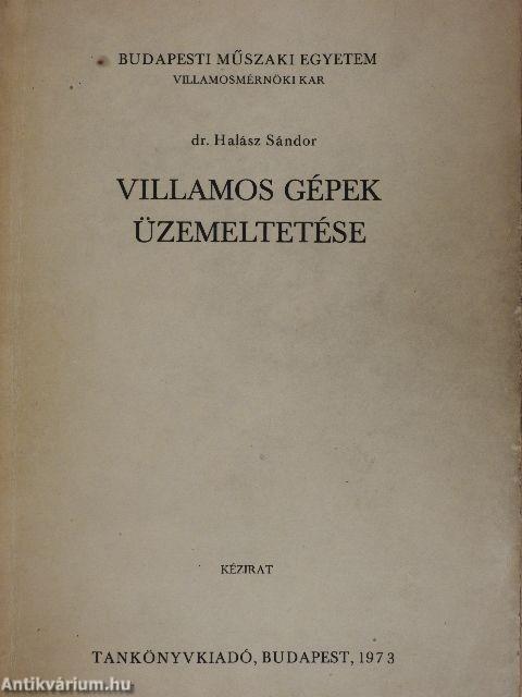 Villamos gépek üzemeltetése