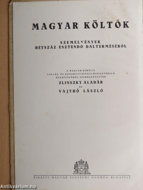 Magyar költők I-II.