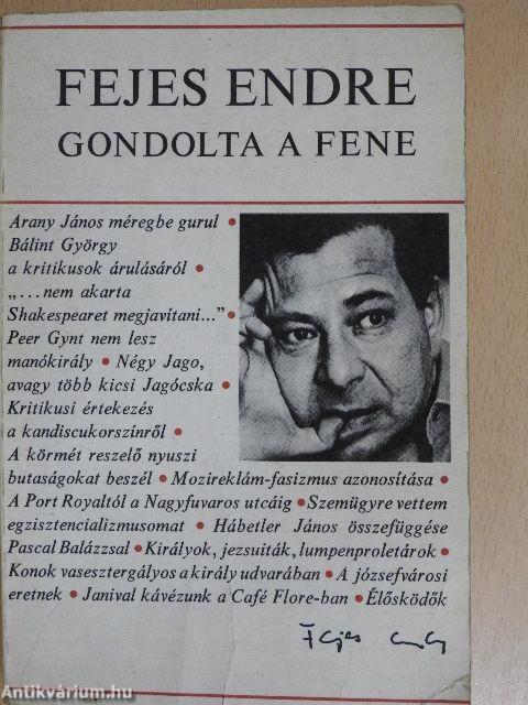 Gondolta a fene