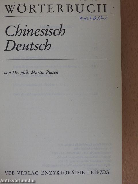 Wörterbuch Chinesisch-Deutsch