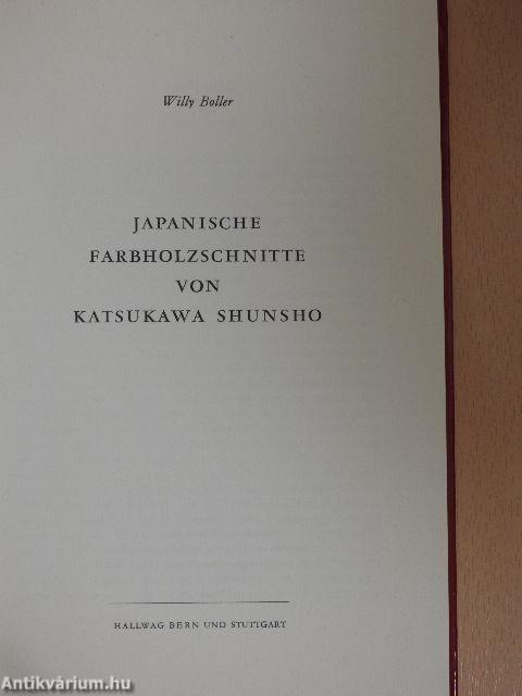 Japanische Farbholzschnitte von Katsukawa Shunsho