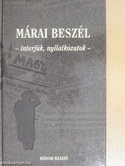 Márai beszél