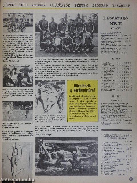 Képes Sport 1983. szeptember 20.