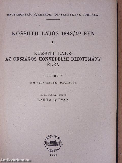 Kossuth Lajos 1848/49-ben III.