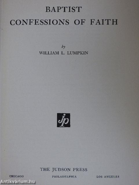 Baptist Confessions of Faith