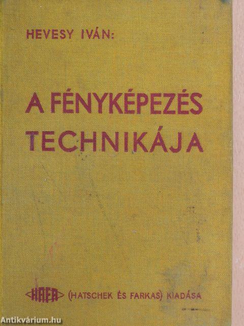 A fényképezés technikája