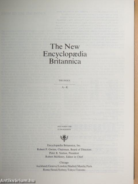 The New Encyclopaedia Britannica Volume 1-29./Index I-II./Britannica World Data 1993./Propaedia Outline of Knowledge