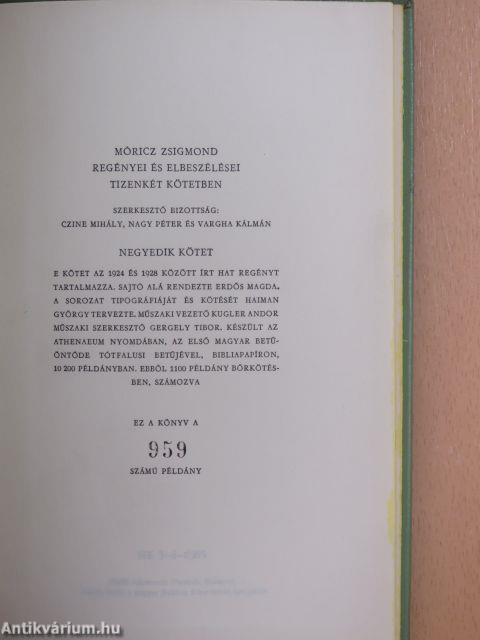 Móricz Zsigmond regényei és elbeszélései 1-12.