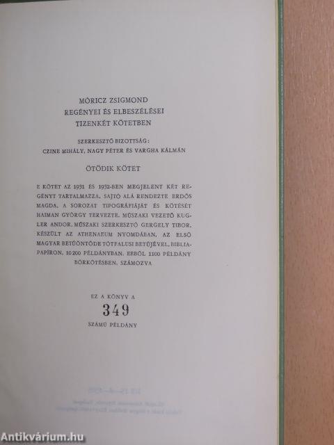 Móricz Zsigmond regényei és elbeszélései 1-12.