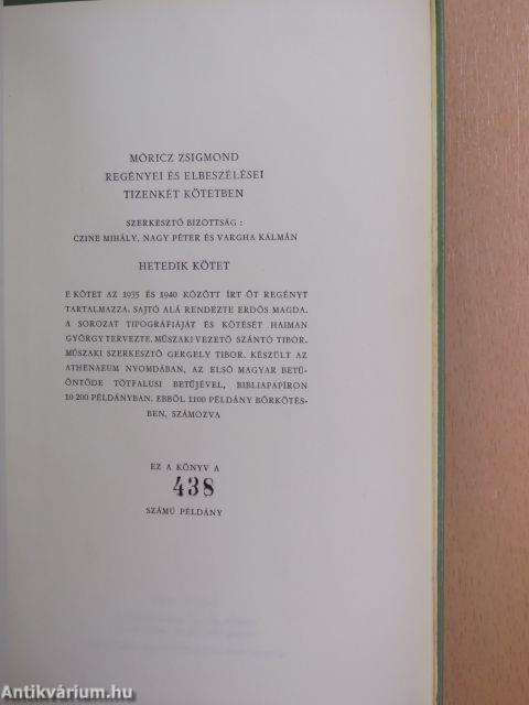 Móricz Zsigmond regényei és elbeszélései 1-12.