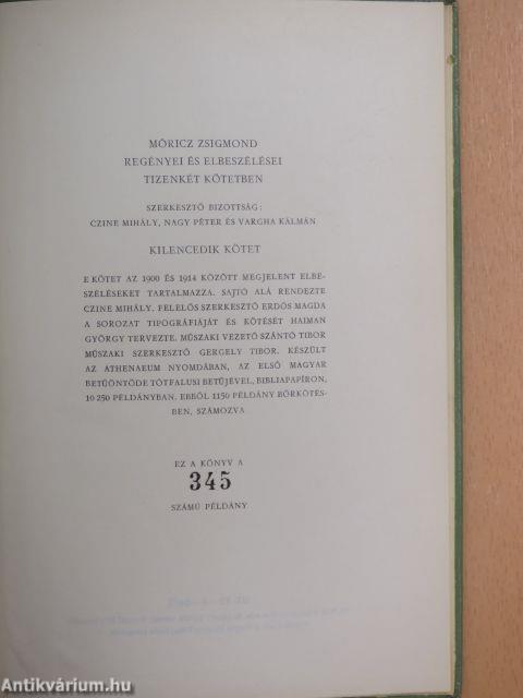 Móricz Zsigmond regényei és elbeszélései 1-12.