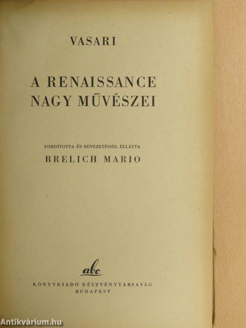 A renaissance nagy művészei