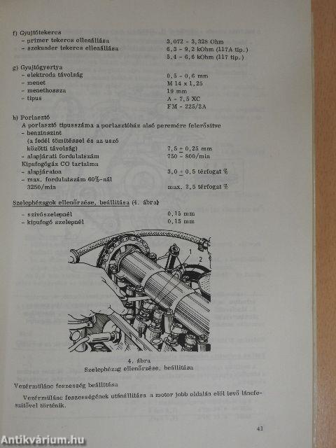 Lada 1500 és 1600 személygépkocsi-javítási iránydíjak és iránynormák