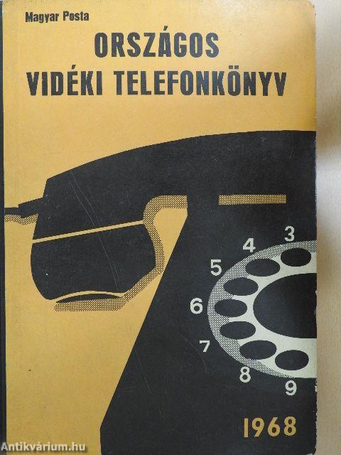 Országos vidéki telefonkönyv 1968