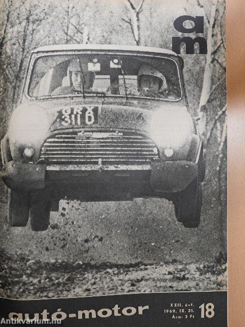 Autó-Motor 1969-1970. (vegyes számok) (22 db)