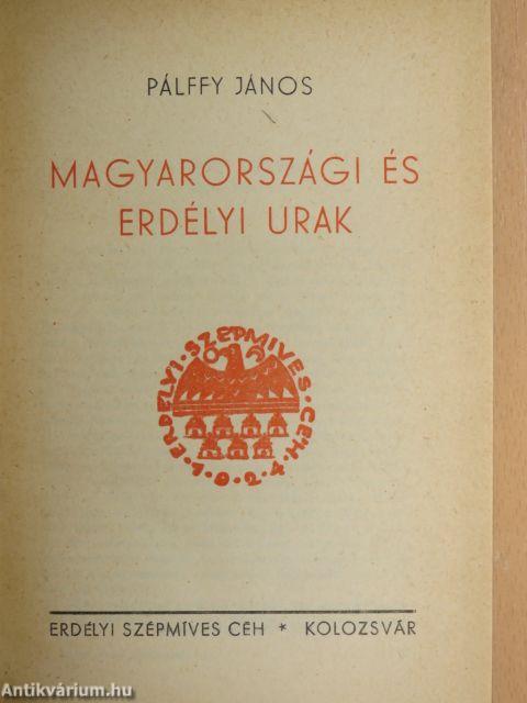 Magyarországi és erdélyi urak