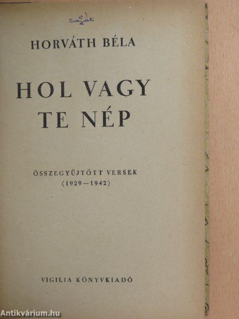 Hol vagy te nép