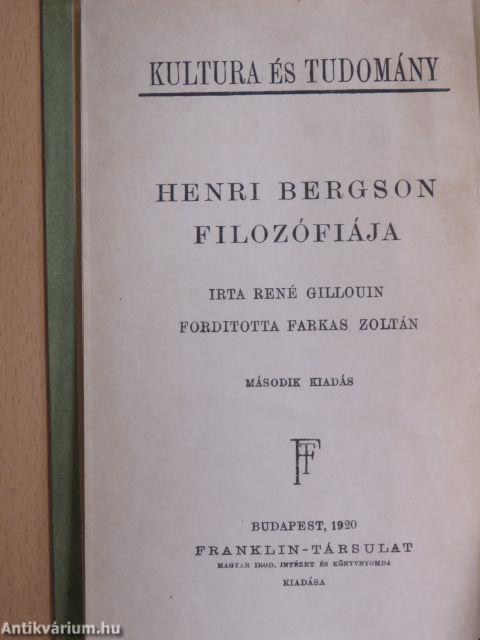 Henri Bergson filozófiája