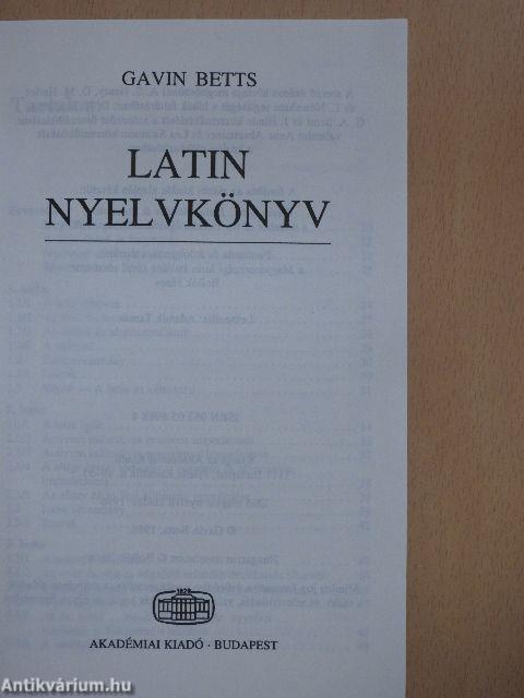 Latin nyelvkönyv