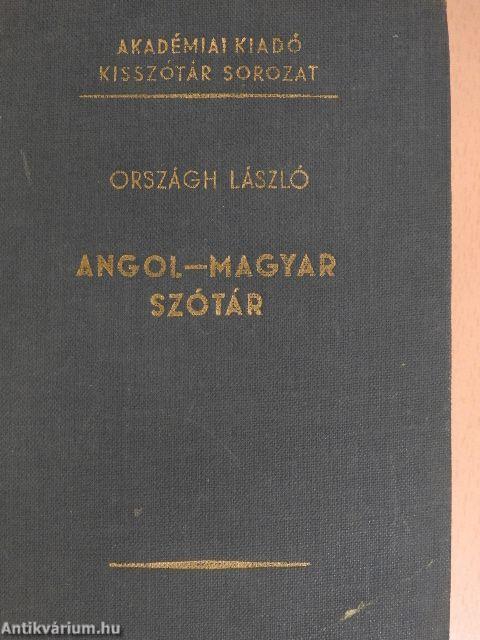 Angol-magyar szótár