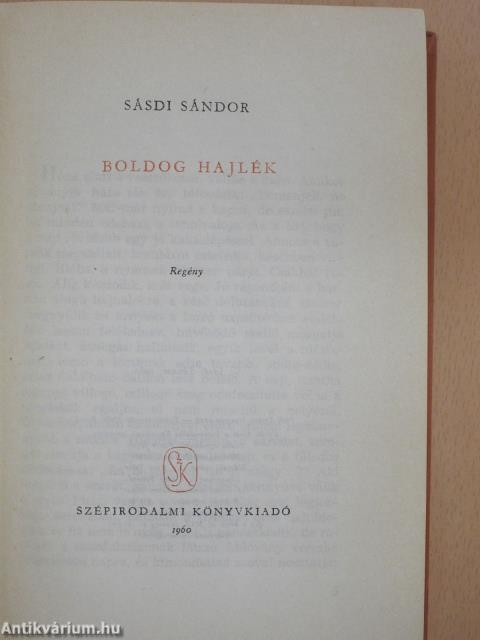 Boldog hajlék