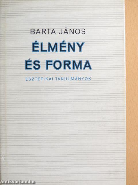 Élmény és forma