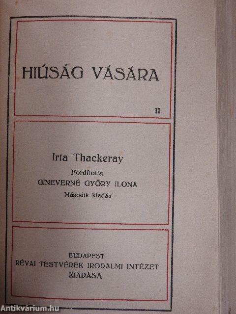 Hiúság vására I-II.