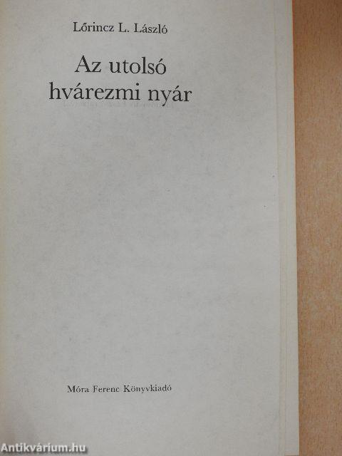 Az utolsó hvárezmi nyár