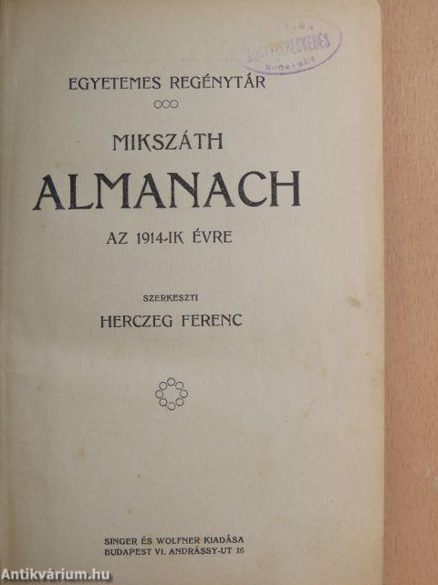 Mikszáth Almanach az 1914-ik évre