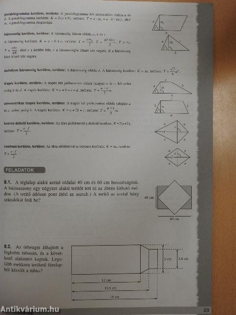 Matematika gyakorló feladatlapok 12.