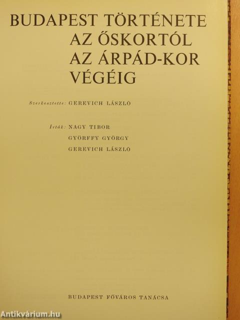Budapest története I-V.