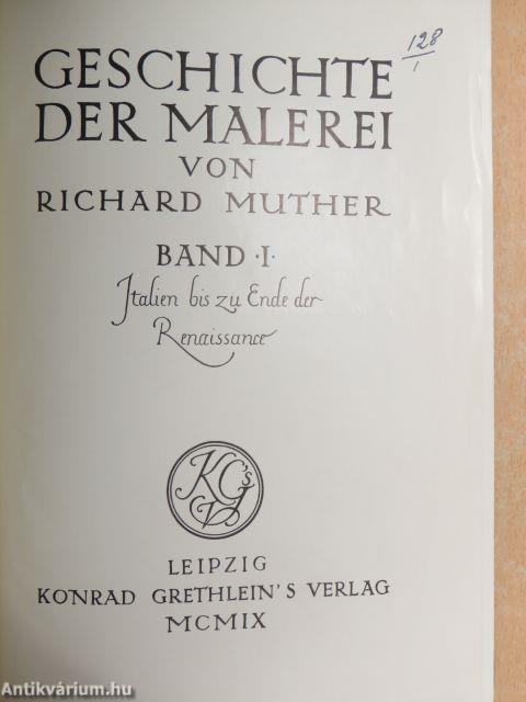 Geschichte der Malerei I-III.