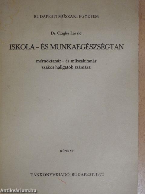 Iskola- és munkaegészségtan